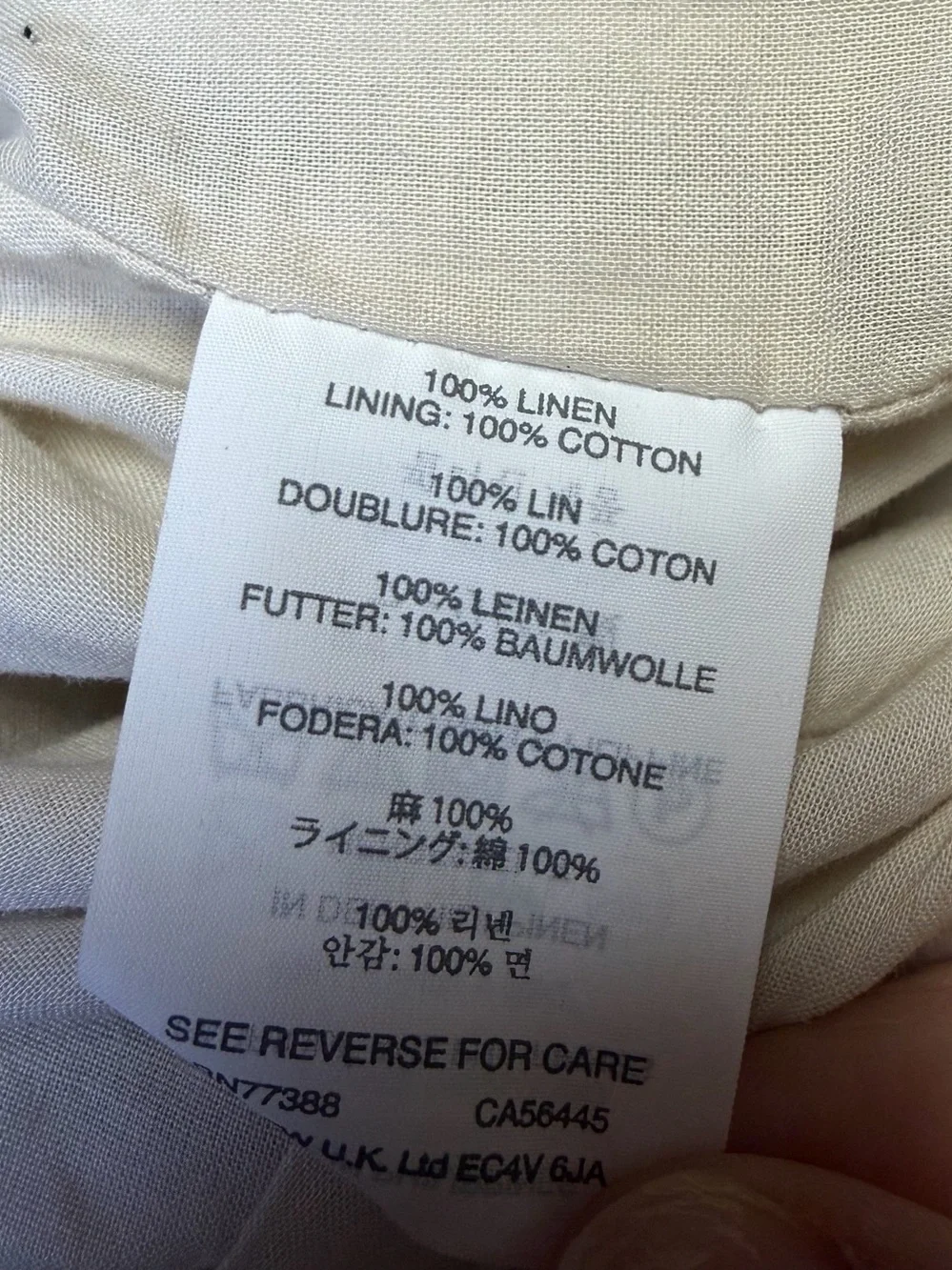 J.CREW Linen Cargo Pencil Skirt Womens 10 Cream Knee Length Office Casual